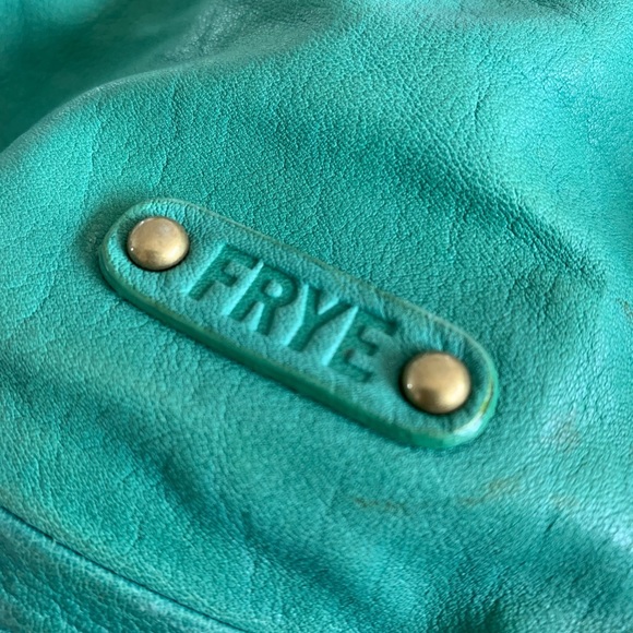 Frye Leather Hobo Bag-Green Blue - Picture 3 of 8